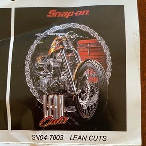 Snap-on Lean Cuts Short Sleeve Graphic Tee - Black with Red Accents